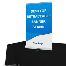 Standard Retractable Banner Stand Roll Up Banner Stand 24"x 44-60" (Stand Only)