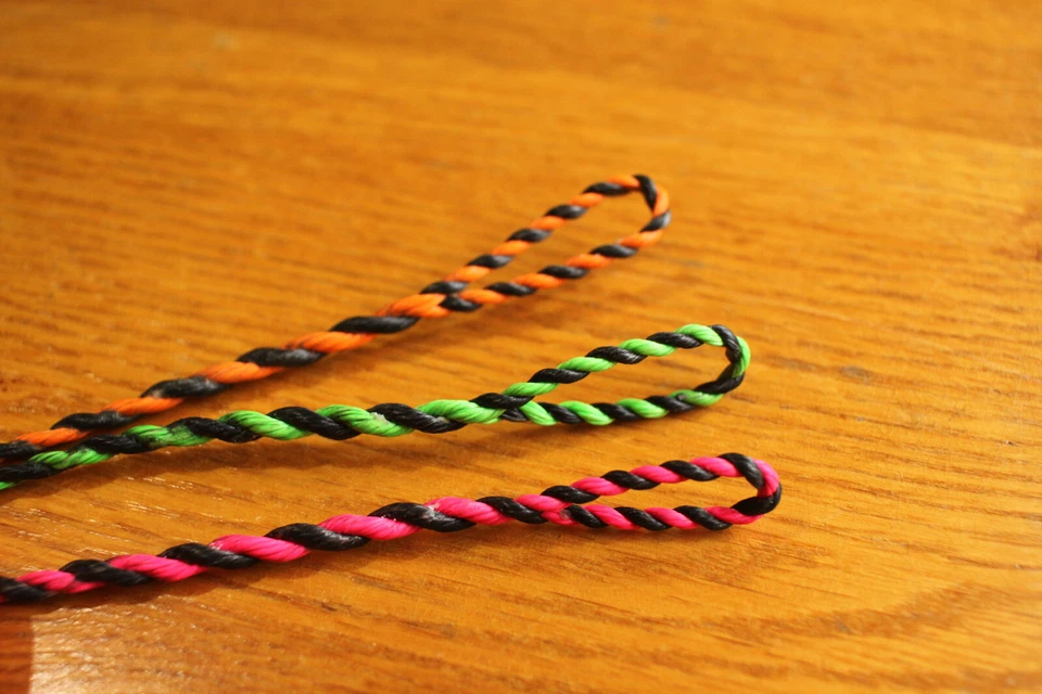 Flemish Twist Bow String - D97/"Fast Flight" - Black & Bright Colors - Image 2 of 4