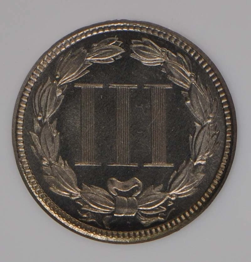 1872 Three Cent Piece Copper Nickel 3CN NGC PR66 - Image 4 of 4