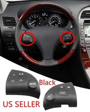 For Lexus ES350 2006-12 A pair Steering Wheel Volume Control Switch Button Black