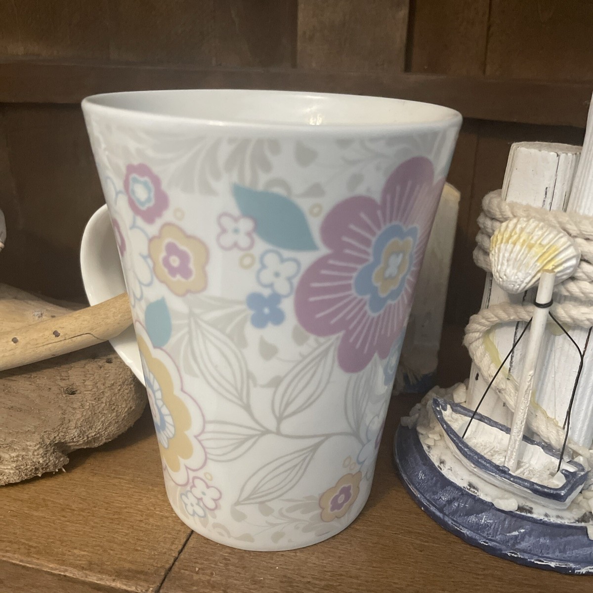 History Heraldry Bone China Mug personalised June Named Floral 11cm Tall