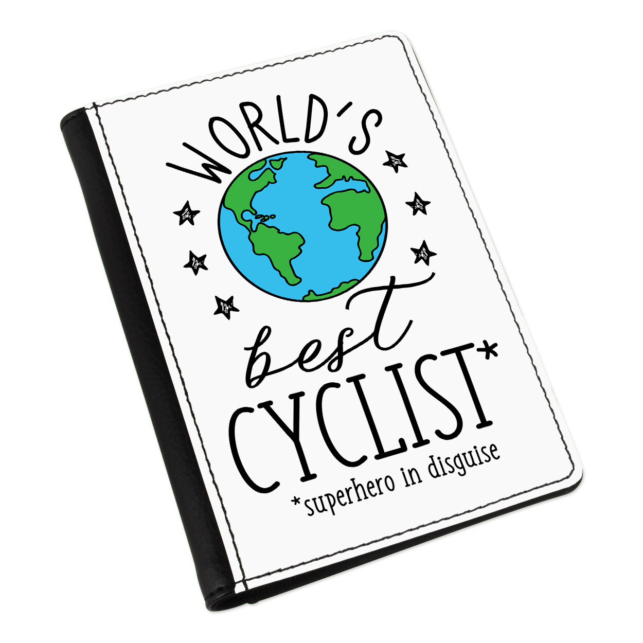 World's Best Ciclista Custodia Passaporto Cover Divertente Bellissimo Biker