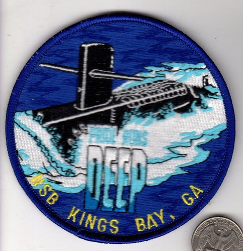US Navy Ship Patch Kings Bay Georgia Naval Submarine Base GA Nuclear USS