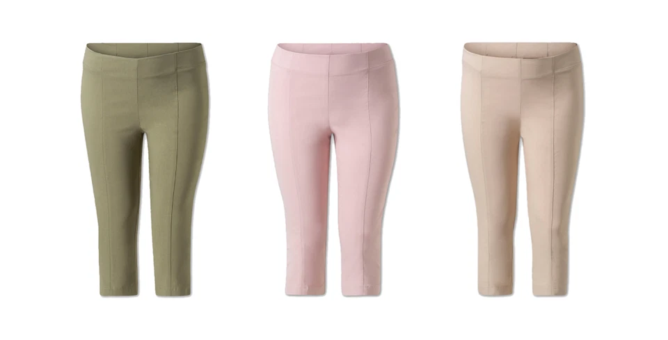 C&A Yessica Damen Stretch Caprihose kurze 3/4 Bengalin Hose Gr. 58, 60 Übergröße - Bild 1 von 1