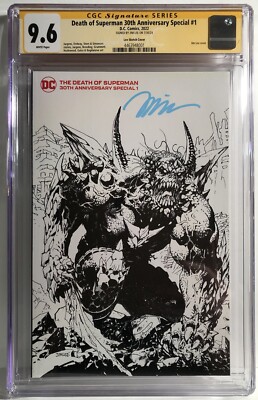 1ST DOOMBREAKER Death of Superman 30th Anniversary 1:50 Lee Sketch CGC 9.6 NM+