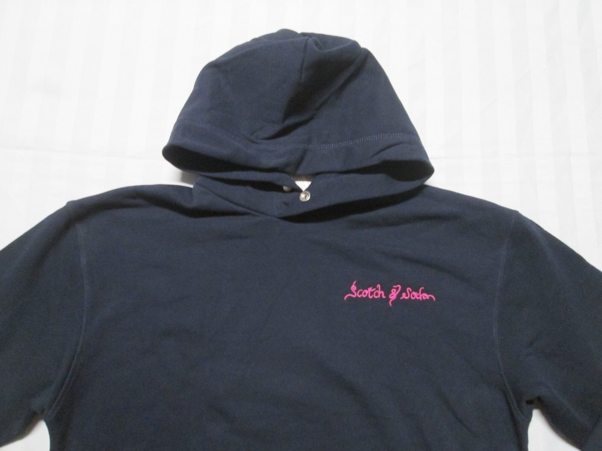 SCOTCH & SODA Men's Artwork Embroidered Hoodie Sweatshirt