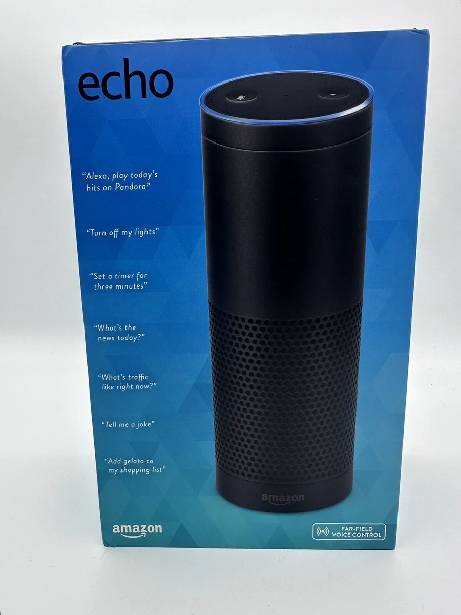Amazon Echo (1st Generation) Alexa Black Smart Speakers for sale