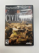 Civil War A Nation Divided History Channel Sony Playstation 2 PS2 COMPLETE 