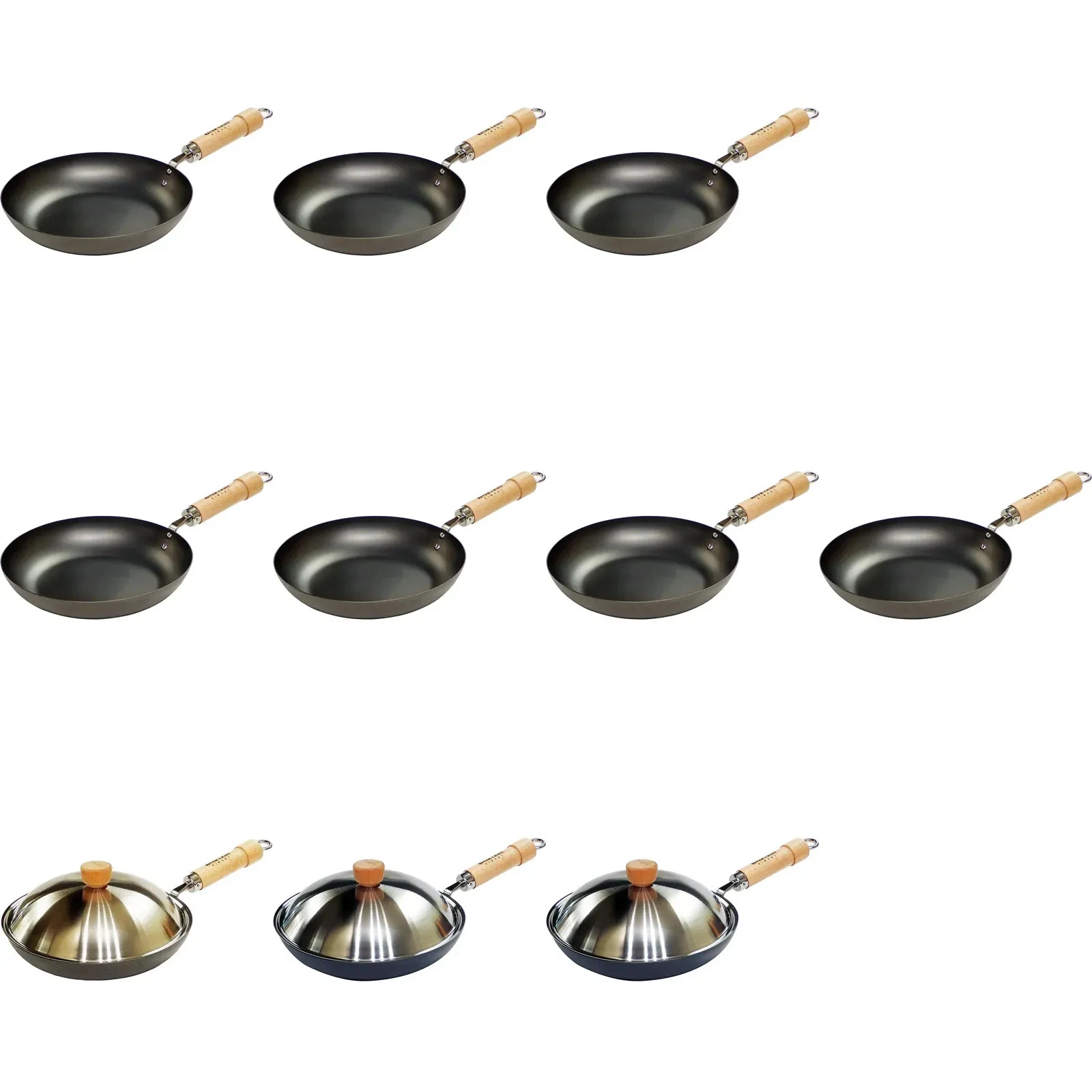 NEW RIVERLIGHT Frying Pan Iron Nitride IH Compatible Anti-Rust Made in Japan