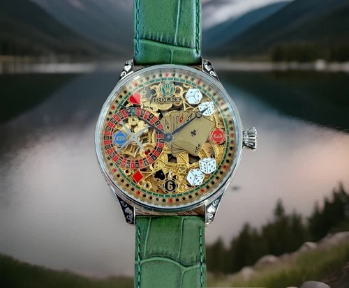 BEAUTIFUL VINTAGE ROLEX LEVER MOVEMENT IN A NEW QUALITY CASE, FULLY SERVICED.