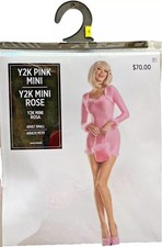 Y2K Pink Mini Rose Party Costume Adult Small NEW