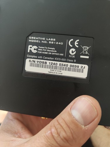 Creative Sound Blaster X-Fi HD (SB1240) USB Sound Card - Picture 3 of 5