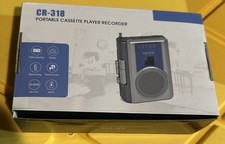 Gracioso CR-318 Reproductor y Grabador de Cassette Portátil con Radio AM/FM B