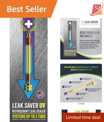 Refrigerant Leak Sealer UV Dye for AC, Refrigerator, Automotive Systems Up to...