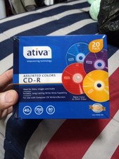 NEW SEALED CD-R 20 Pack 700MB /80 Min 40x Speed Ativa