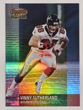 VINNY SUTHERLAND 2001 Bowman's Best #151 Rookie Card RC NFL Falcons /1499. rookie card picture