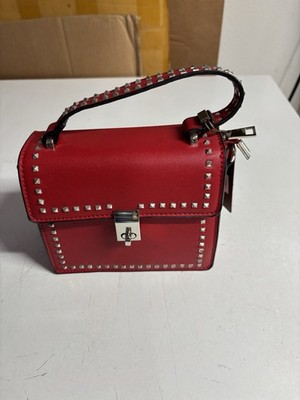 Red Treska  Small Purse With A Few Side Pockets & One Larger Compartment.