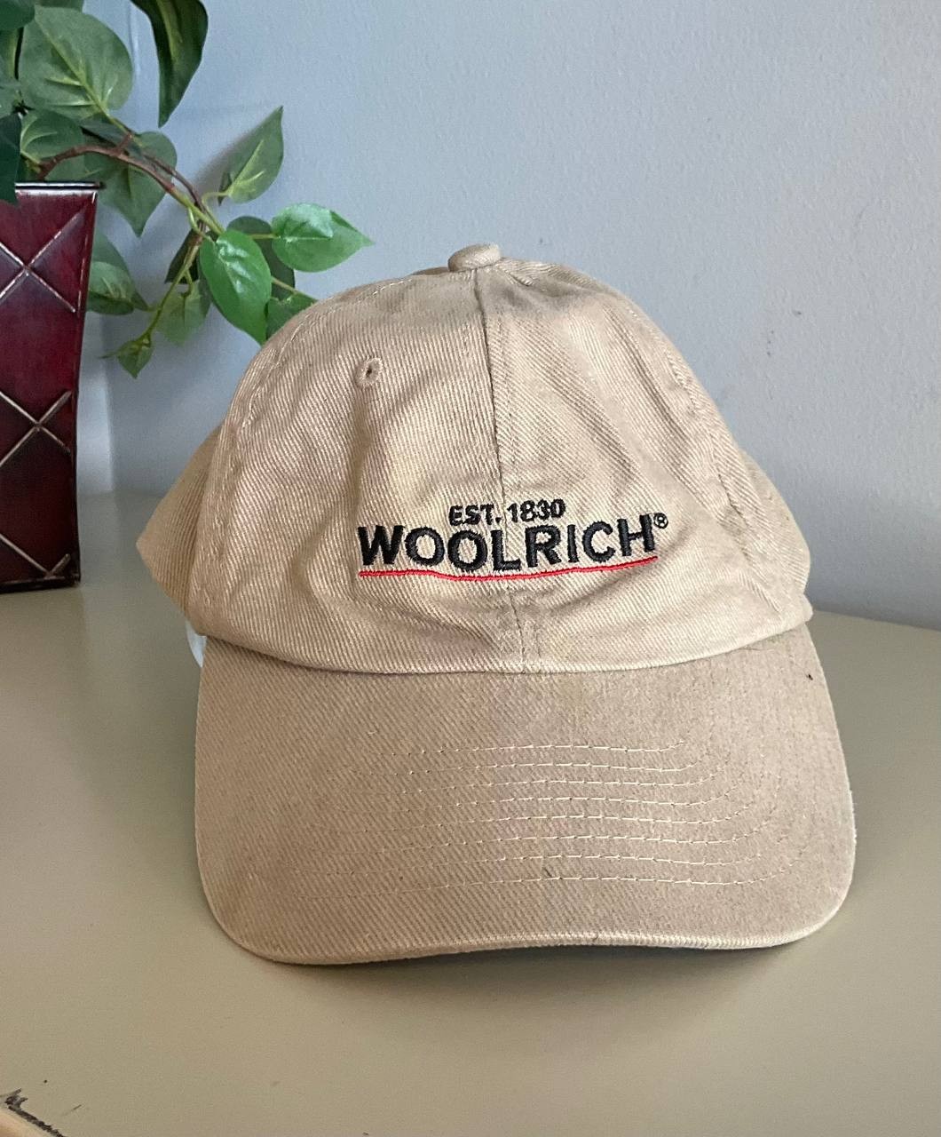Woolrich Baseball Cap Hat Brown Cotton Twill Embroidered One Size Adjustable