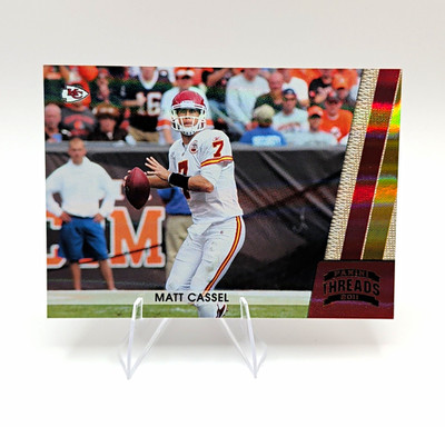 Panini 2011 Threads Matt Cassel Kansas City Chiefs #75 Serial Numbered 013 /100