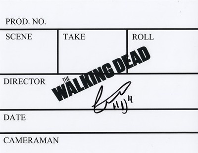 The Walking Dead Austin Amelio signiertes 10x8 Clapper Board Foto SIEHE BEWEIS [4]