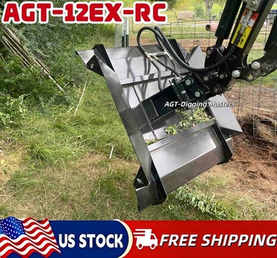 AGT 12EX-RC Mini Excavator Brush Cutter Mower Attachment for 1 Ton Excavator