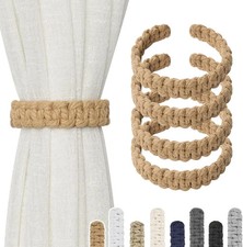 New Jute Braided Curtain Holdback Rope Curtain Tiebacks For Decorative Curtain H