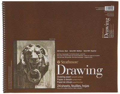 (400-107 400 Series Drawing, Smooth Surface, 14x17, White