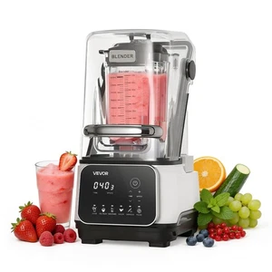 VEVOR Professional Blender Commercial Countertop Blenders 68 oz Smoothies Shakes