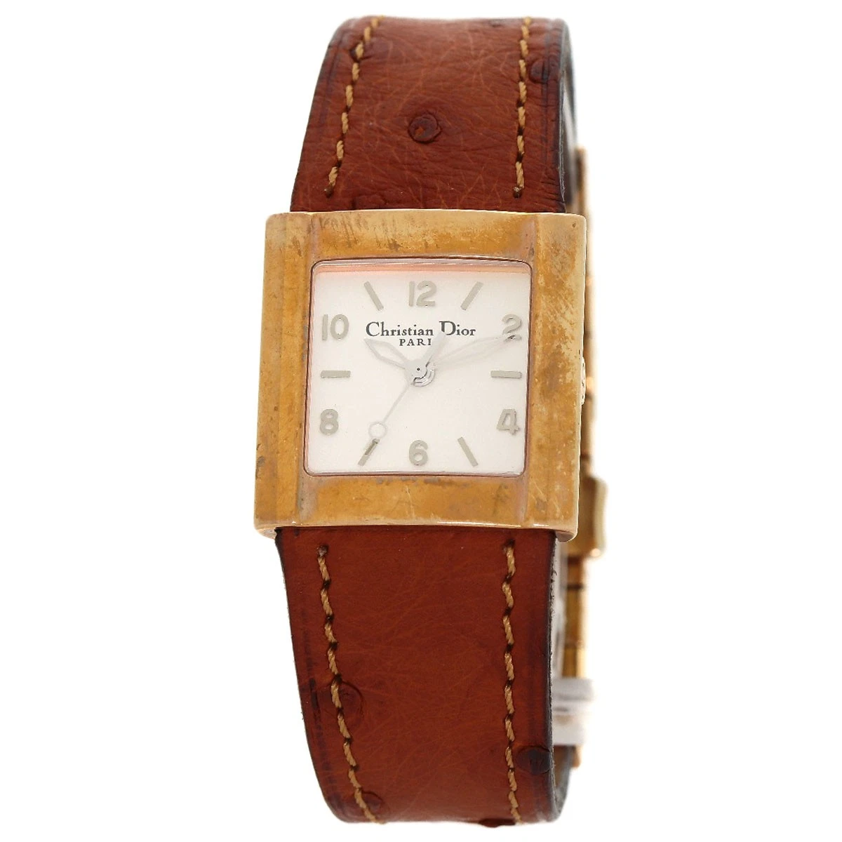 Montre femme Christian Dior D80 140 cadran carré doré occasion