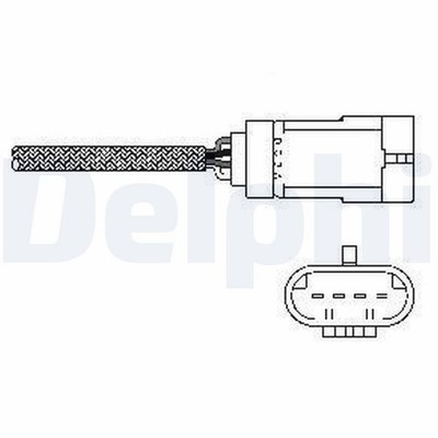 Lambdasonde Sensor Abgassteuerung DELPHI ES10793-12B1 für RENAULT SCÉNIC 1 JA0 2