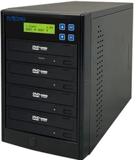 24X 1 to 3 CD DVD M-Disc Supported Duplicator Copier Tower with Free black 