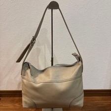 Margaret Howell Idea Leather Genuine One Shoulder Bag Beige Women Rare Model LIm