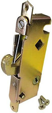 Sliding Glass Patio Door Lock, Mortise Type, 45  Keyway, 3-11/16" Holes
