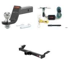 CURT Tow Cargo Package Trailer Hitch, Wiring Harness, 45056 2in Ball Mount 13524