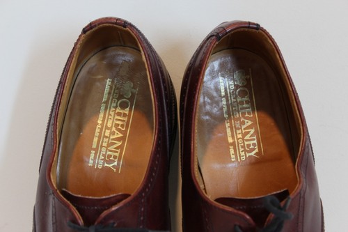 Cheaney Cap Toe Oxford Dress Shoes Bench Made England Oxblood Brown UK 11 US 12 - Picture 10 of 11