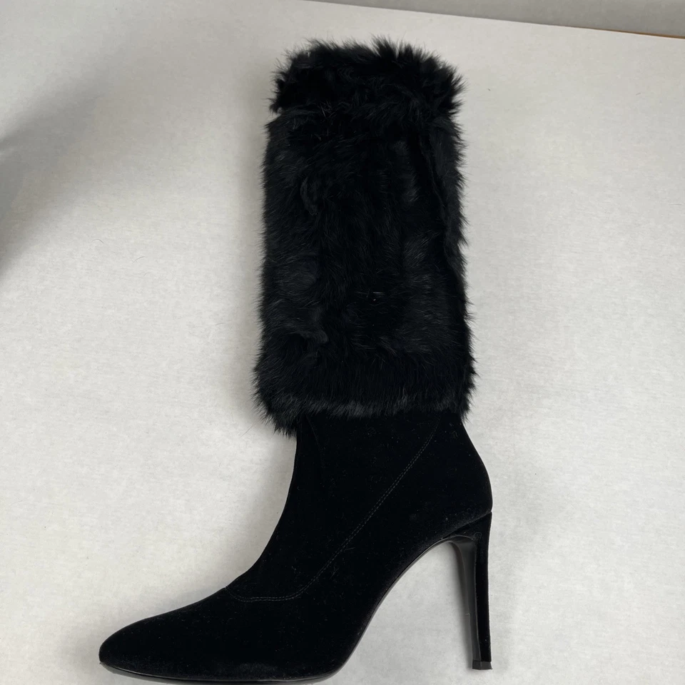 GIUSEPPE ZANOTTI Mandy Piel de Conejo Botas Stilleto Hasta la Rodilla Para Mujer 9 Foto 4 de 4