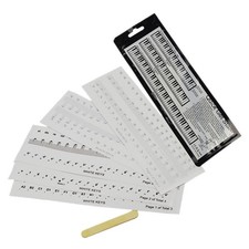 6 Pcs Transparent Piano Sticker Label for Keys Learning Stickers