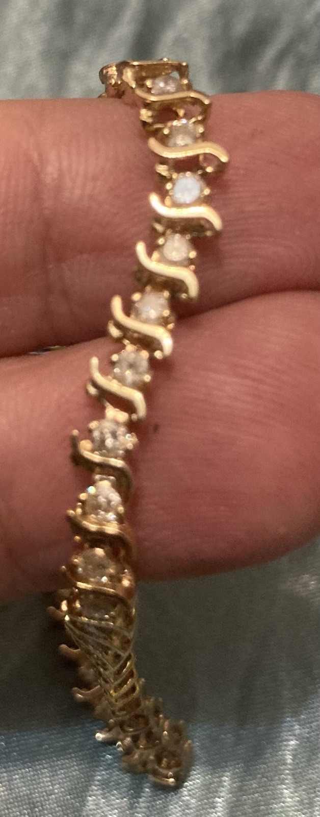 14k Vtg. Estate Y. Gold 50 Natural Diamond Tennis Bracelet- Classic Heirloom!