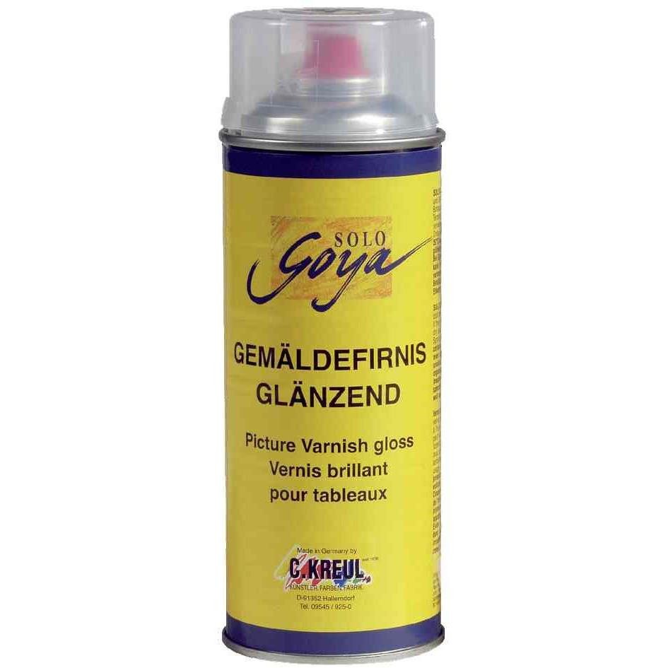 Vernis pour tableaux brillant KREUL, spray finition acrylique et huile 400ml