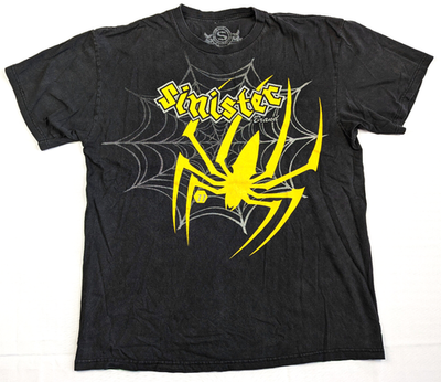 Vintage The Spider Anderson Silva Sinister Brand T-Shirt Mens Size