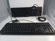 Dell Wired Keyboard KB212-B for PC USB Full Size Standard Layout - Lot Of 2