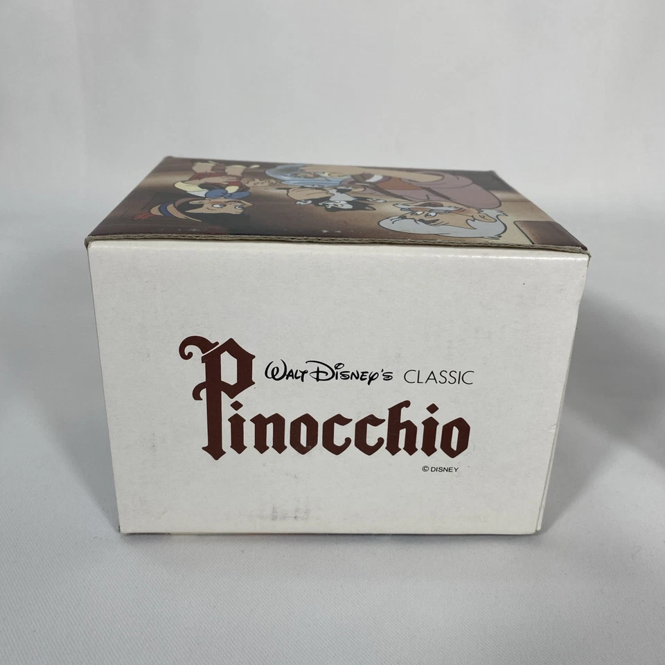 Tazza da tè caffè Walt Disney Pinocchio Geppetto 12 oz VINTAGE anni 90 in scatola usata in ottime condizioni - Immagine 2 di 4