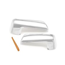 Mirror Cover Cap Trim Compatible with 2019-2024 Chevy Silverado 1500, Chrome