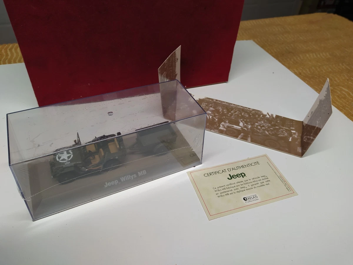 1/43 Collection Atlas véhicule et blindé - Jeep Willys MB avec Remorque