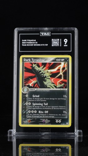 Dark Tyranitar graded TAG 9 for sale on eBay