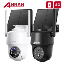 ANRAN 4G Solar Security Camera Outdoor Wireless SIM Card SD Card Remote Control