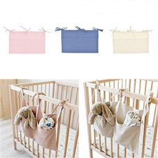 Sacchetto portaoggetti tasche per pannolini borsa portaoggetti comodino spalline letto culla bambino borsa da appendere