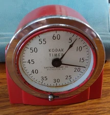 Vintage Eastman KODAK TIMER Red Cased Metal w/Swivel 8239