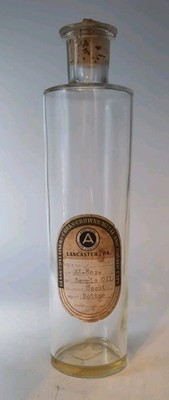 Rare Armstrong Cork Company Lancaster PA Sample Oil Bottle w/Original Label