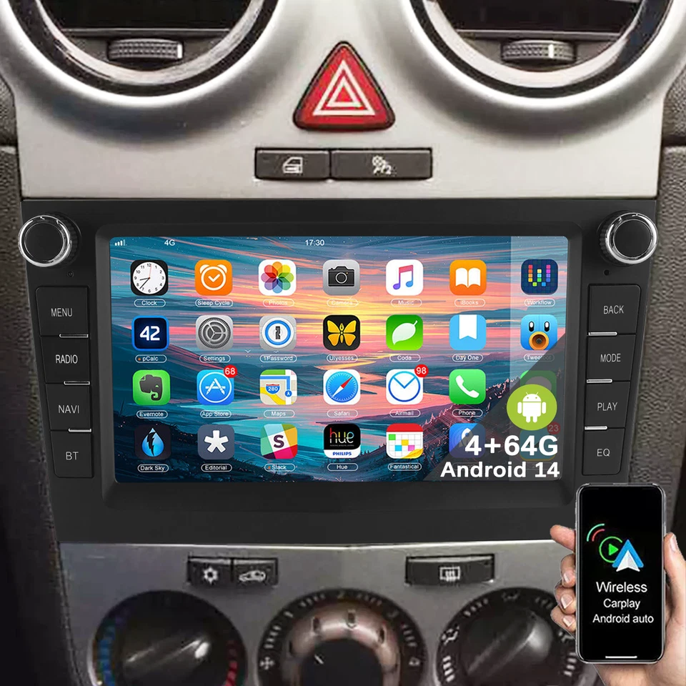 ESSGOO Vauxhall Corsa (2006 - 2014) 100% PLUG & PLAY Apple Car Play Car Stereo Upgrade